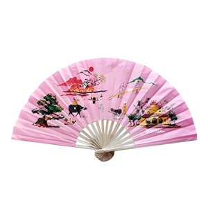Abanico de mano de seda de bambú de Vietnam, producto hecho a mano con logotipo impreso personalizado - Product Image 6