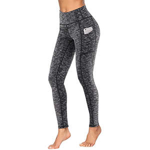 Leggings Deportivos de Cintura Alta para Mujer, Completamente Elásticos, de Spandex/Nylon, con Estiramiento en Cuatro Direcciones |   Pantalones Deportivos con Bolsillos para Yoga - Product Image 2