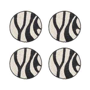 Ensemble de sous-verres en verre perlé faits à la main de haute qualité, 4 pièces, sous-verres en verre perlé pour boissons, sous-verres pour la décoration de la salle à manger et de la table basse - Product Image 5