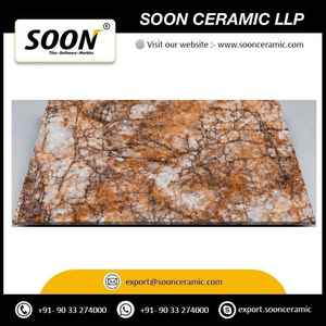 หินอ่อนแคลไซต์สีดำลายเขียวขัดเงาแบบเป็นมิตรกับสิ่งแวดล้อม SOON CERAMIC แผ่นใหญ่ ดีไซน์โมเดิร์นสำหรับตกแต่งผนังห้องนั่งเล่น รัฐราชสถาน แบบจำลอง 3 มิติ - Product Image 6