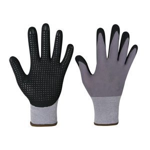 Gants de travail de sécurité personnalisés OEM avec doublure respirante en polyester et revêtement lisse en nitrile pour la construction et l'industrie - Product Image 2
