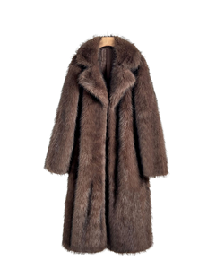 Abrigo Largo de Piel Sintética de Lujo para Mujer, Grueso y Cálido para Invierno, Elegante para Fiestas, Uso Casual y Moda Urbana - Product Image 2