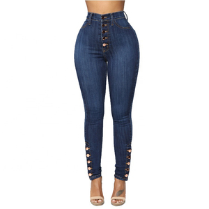Mid Waist Women's Custom Casual Jeans <b>Pants</b> Trendy Breathable Straight Denim Slit <b>Pants</b> with Painted Decoration <b>Summer</b> OEM - Product Image 1
