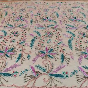 Soft Lace <b>Embroidery</b> Fabric for Baby Dress and Kids Wear Couture <b>Embroidery</b> Textile High End Fashion Collection Use - Product Image 4