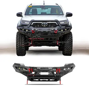 ADI F16系列牛栏钢前保险杠后保险杠丰田hilux revo rogue Conquest 2021 2022 2023