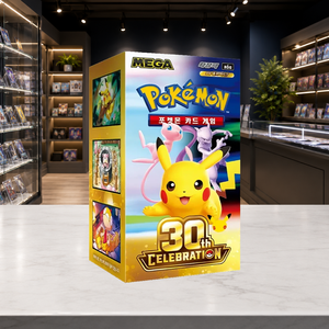 กล่องบูสเตอร์โปเกมอนเกาหลีรุ่นฉลองครบรอบ 30 ปี M6a สำหรับนักสะสม ผู้ขายในตลาด และร้านค้าปลีก - Product Image 4