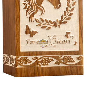 AYAANS Rosewood wooden Hand Carved Wooden Hot Selling cremation Urn <b>Box</b> for Adult Ashes Wholesale Cremation Urns (6X6X11)IN - Product Image 5