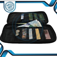 Organisateur de portefeuille de voyage à poches multiples Carte de crédit/débit Ticket Coin Money Cash Holder Étui pratique pour documents de passeport