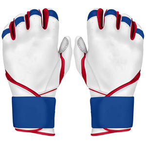 Guantes de bateo de béisbol personalizados OEM, transpirables, de cuero, con agarre fuerte, para uso en juegos de jóvenes y adultos, LBBG-0023 - Product Image 1