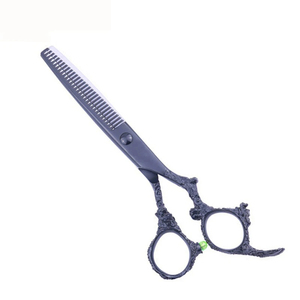 Nouveauté : Ciseaux à effiler les cheveux en acier inoxydable pour droitiers, pointe acérée, lame droite, pour barbiers et salons. - Product Image 2