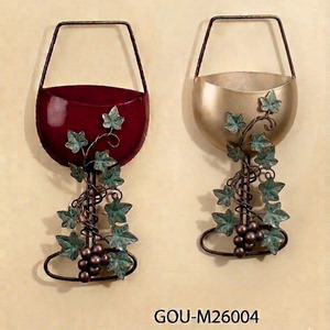 Juego de 2 Adhesivos Modernos para Pared con Diseño de Copas de Vino Verticales para Cumpleaños y Aniversarios - Product Image 3