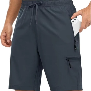 EVELYN Men's Quick-Drying Waterproof Stretch Beach Surfing Shorts Solid Pattern Non-Ironing Drawstring Closure 100% Polyester - Product Image 2