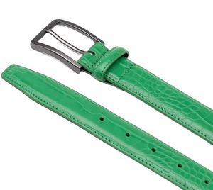 Cinturón de mujer de marca a la moda con hebilla de aleación, logotipo OEM personalizado, pelo de caballo y cuero vacuno genuino, venta al por mayor - Product Image 5
