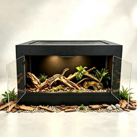 Enclos pour reptiles en PVC personnalisable et empilable 4*2*2 pieds (45x45x60cm) pour gecko cranté et gecko léopard