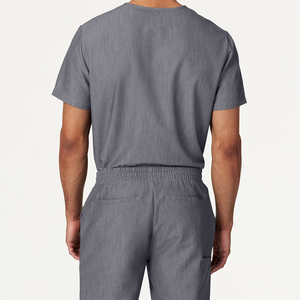 Hospital Medical Unisex Doctor Scrub Suits Stretchy Nursing Surgical Scrub Uniform Sets Knitted Canvas Fabric Rayon Needle - Product Image 6