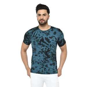 Camiseta de Hombre de Alta Calidad 100% Algodón Tie Dye, Suave, Transpirable, de Secado Rápido, Ligera, Duradera, de Tacto Suave, Manga Corta, Informal - Product Image 1