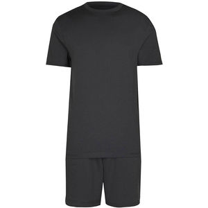 Ensembles d'été décontractés pour hommes avec shorts, fabriqués au Pakistan, 100 % coton, personnalisables, collection 2025 - Product Image 1