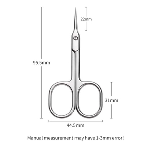 Ciseaux à cuticules professionnels en acier inoxydable, lames droites, durables, écologiques, tranchantes, pour pédicure et manucure - Product Image 2