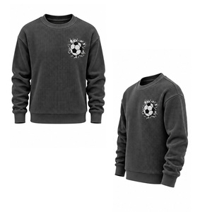 Sweat-shirt en tricot gaufré personnalisé pour hommes, fabricant de vêtements en gros - Product Image 5
