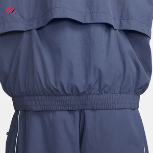 Ensemble de survêtement court deux pièces pour homme, couleur personnalisée, nouveau style, veste coupe-vent à capuche zippée et short coupe-vent pour homme - Product Image 4