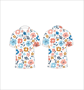 Polo homme à imprimé floral multicolore personnalisé, manches courtes, décontracté, été, respirant, léger, mode, chemise de golf - Product Image 6