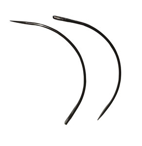 Aiguille à tisser les cheveux de type C, en acier inoxydable, courbée, pour la couture d'extensions de cheveux et la construction de perruques - Product Image 1