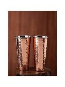 Copper <b>Glass</b> <b>Tumbler</b> Everyday Drinkware Ayurvedic Drinking Water Cup Bulk Export Supplier India - Product Image 2