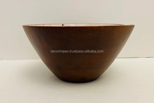 Vente chaude zèbre imprimé bol en bois émail revêtement pour noix bonbons servant disponible à la quantité en vrac - Product Image 4