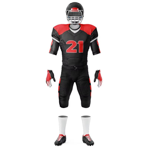 Ensemble d'uniformes de football américain pour adultes, 100 % polyester, impression par sublimation, nom d'équipe personnalisé, service OEM, commande d'équipe, vente en gros, short en mesh - Product Image 6