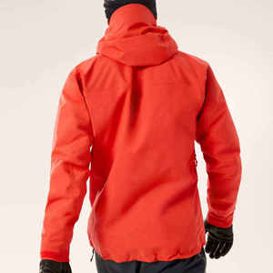 Veste de ski imperméable rouge pour homme avec capuche et fermeture éclair, technologie Gore-Tex, isolation synthétique, vêtements d'hiver pour l'extérieur - Product Image 6