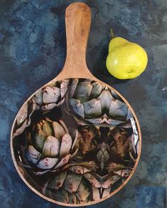 Bandeja de madera con diseño de estilo famoso y estampado en esmalte, a un precio de venta muy bajo - Product Image 1