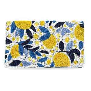 Sac coloré indien fait main perlé, artisanat ethnique de luxe, poignée baguette en perles de verre, accessoire de mode durable et tendance en cristal - Product Image 6