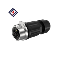 Connecteur semi-métallique circulaire LP16 à 2-3 broches IP67 résistant à la température, à broches estampées, pour applications industrielles – Vente chaude