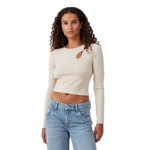 เสื้อเชิ้ตแขนยาวผู้หญิงแบบครอปทรงเข้ารูป ดีไซน์ลำลองคุณภาพสูงสำหรับฤดูร้อนปี 2026 รับผลิตตามสั่งขายส่ง - Product Image 1