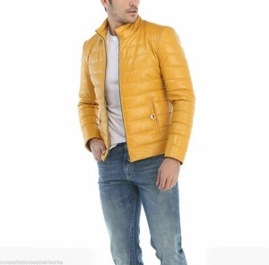Veste en cuir de haute qualité pour hommes, très élégante et stylée - Product Image 2