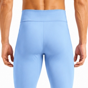 Leggings de compression pour hommes, tissu extensible respirant, séchage rapide, performance flexible, doux, léger, respirant - Product Image 5