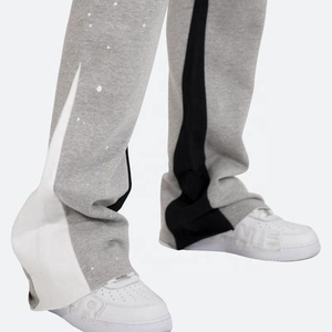 Custom Logo Men's Eco-friendly Drawstring Closure Stone Wash Winter Casual Streetwear Jogger Sweatpants Cotton <b>Fleece</b> <b>Trousers</b> - Product Image 6