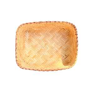 Best Price Wholesale Handmade <b>Bamboo</b> Rattan Square Storage Baskets Home Hotel Restaurant Kitchen Customized Made Viet Nam - Product Image 4
