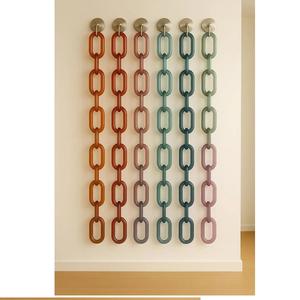 Chaîne à maillons classique élégante, nouvelle conception en résine multicolore, taille personnalisée avec placage en rhodium disponible - Product Image 3