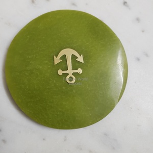 ถาดรองแก้วเรซินอีพ็อกซี่เรซินลายหินอ่อนหรูหราจานรองแก้วทรงสี่เหลี่ยมและแก้วกันลื่นสำหรับใช้ในบ้านบาร์สำนักงานและของขวัญ - Product Image 3