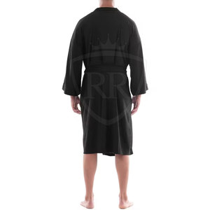 เสื้อคลุมอาบน้ำผู้ชาย Home Comfort คุณภาพสูง ผ้าฝ้าย 100% ระบายอากาศได้ดี แขนยาว ใช้ได้ทุกฤดู สำหรับอาบน้ำและสวมใส่ในบ้าน - Product Image 6
