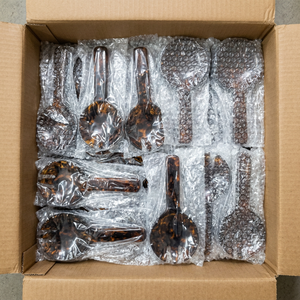 Ensemble de couverts en résine faits à la main, vente en gros, personnalisés OEM ODM, cuillère et fourchette écaille de tortue, ustensiles de cuisine et de salle à manger DECORYUG - Product Image 4