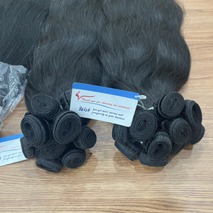 THE MOST HIGHEST QUALITY! 100% Raw Vietnamese Human Hair Super Double Drawn Many Color Handtied Weft Hair - Product Image 3