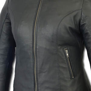 Chaqueta de Invierno 2025 de Último Diseño, Elegante y de Alta Calidad para Mujer, en Cuero Genuino, Nueva, Moderna, de Manga Larga, Transpirable y Resistente al Viento - Product Image 6