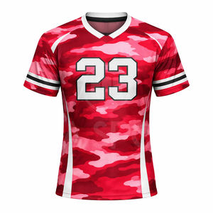 Ensemble d'uniformes de lacrosse personnalisés, maillot à manches courtes respirant et short, 100% polyester, vêtements de sport d'équipe - Product Image 3