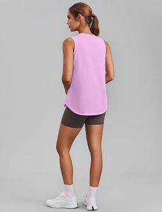 <b>Womens</b> Comfortable Cotton Tank Top <b>Sleeveless</b> Casual <b>Shirt</b> Stretch Fitted Lightweight Breathable Quick Dry Eco-Friendly 180g - Product Image 3