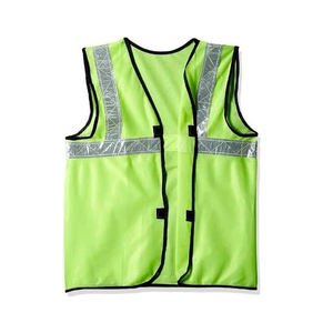 Gilet de sécurité en maille classe 3, orange haute visibilité, fermeture éclair, ANSI 107, plusieurs poches - Product Image 1