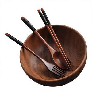 Ensemble d'ustensiles de table en bois de haute qualité, fabriqués avec des matériaux naturels durables du Vietnam, vente en gros - Product Image 1