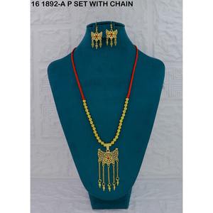 Luxury Exquisite Fashionable Middle Eastern Dubai <b>Wedding</b> Jewelry Sets Ethnic Copper Alloy Gold-Plated Women's Necklace Earrings - Product Image 6