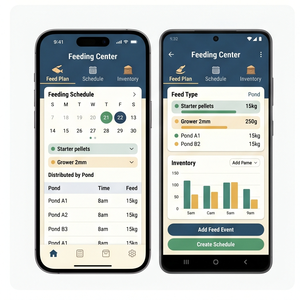 แอปพลิเคชันการจัดการน้ำสำหรับฟาร์มปลาอัจฉริยะ RoyalCraft Aquaculture สำหรับ iOS/Android/Mac - Product Image 3